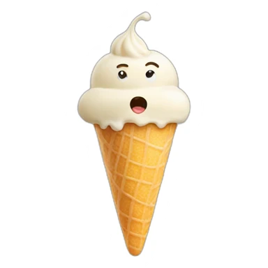 Man suck icecream sticker