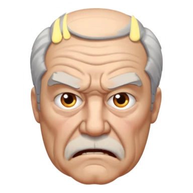angry grandpa sticker