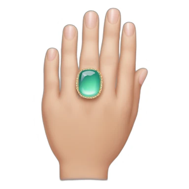 ring finger sticking out with a ring on it. sticker