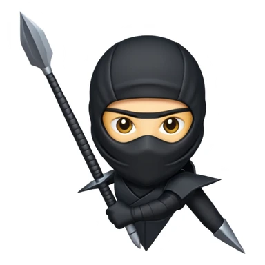 black ninja dart sticker