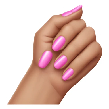 Pink manicure  sticker