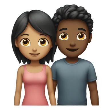 boy and girl in love sticker