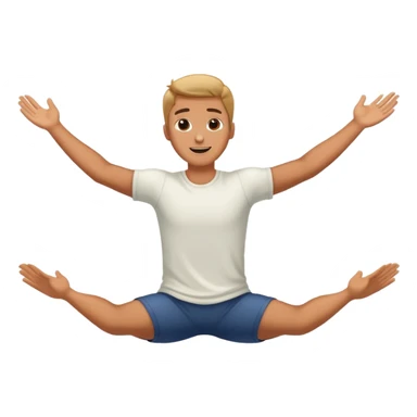 Person falling from the sky sticker