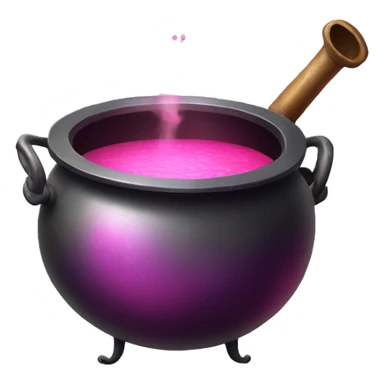  cauldron with pink potion sticker