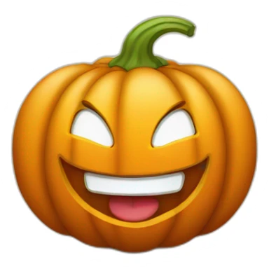 Happy pumpkin laught sticker