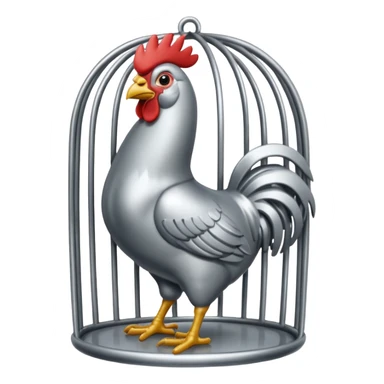 Cock caged  sticker