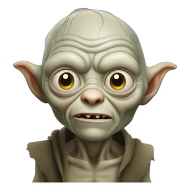 gollum lord of the rings character sticker