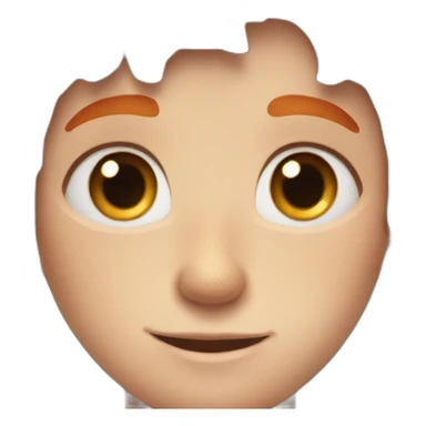 freckled boy with blue eyes and orange hair sticker