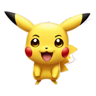 Pikachu: Iconic-style Candid Likeness Pokémon

The beloved yellow Electric-type mascot with rosy cheeks and a lightning bolt tail, Pikachu is known for its cheerful energy and playful spark. sticker
