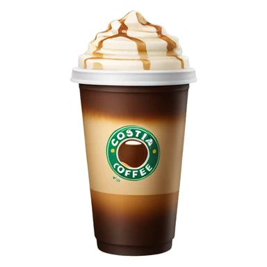 Costa  ice coffee closed sticker