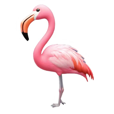 flamingo emoji in hole emoji sticker