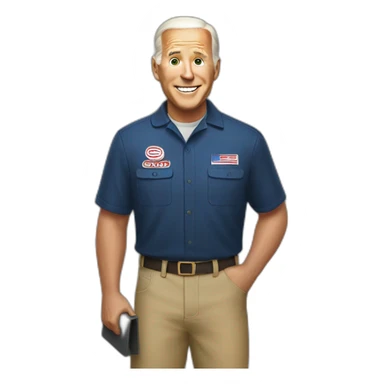 biden food delivery boy sticker