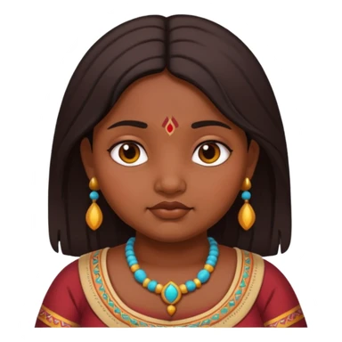 Fat Indian girl sticker
