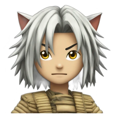 Tora the yokaï in ushio and tora sticker