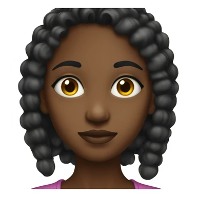 Side eye black girl sticker