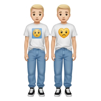 a white guy with a Y2K drip style  sticker