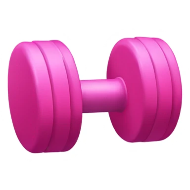 Pink dumbbells  sticker