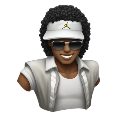 Michael Jackson Jordan sticker