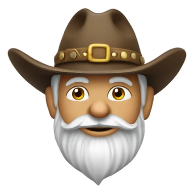 Gnome wearing cowboy hat sticker