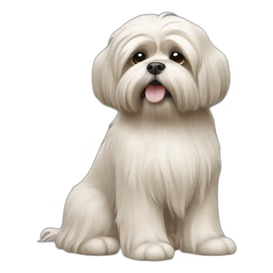 lhasa apso dog sticker