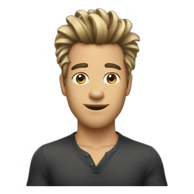 funny hairstyle sticker