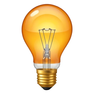 Standard incandescent light bulb sticker