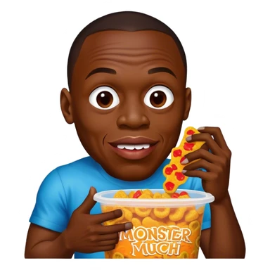 Dr Dre eating monster munch sticker