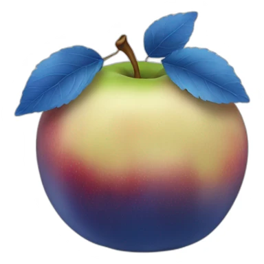 pomme bleu sticker