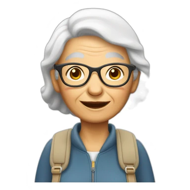 Grandma traveller sticker