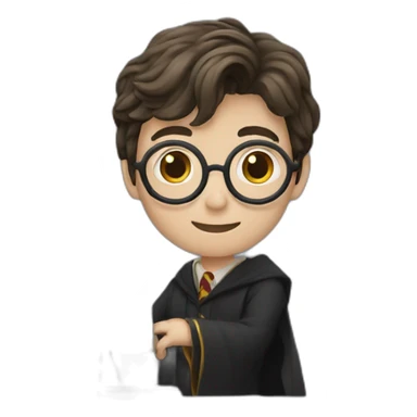 Harry Potter working in computer sticker