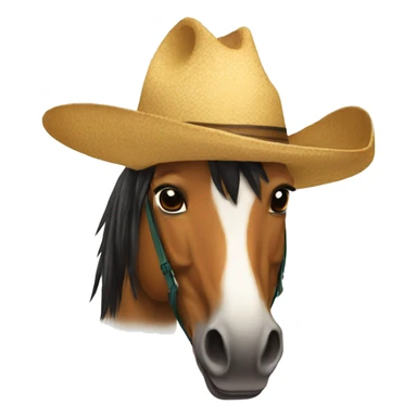 Caballo con sombrero  sticker
