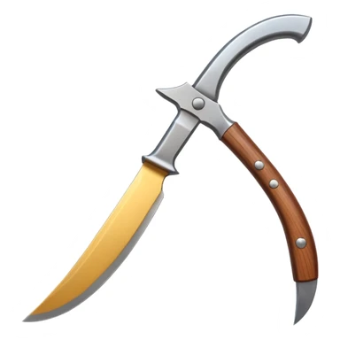 The sickle for mowing grass sticker