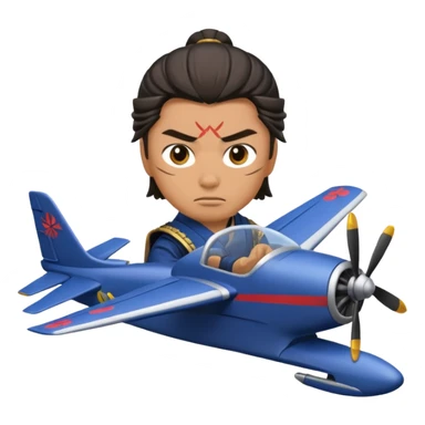 samurai drive the aircraft sticker