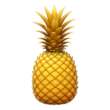 Upside down pineapple with no background.  Flip the pineapple upsided sticker