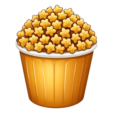 caramel popcorn sticker