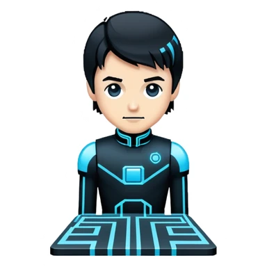tron pixel art sticker