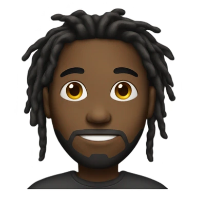 Black person with dreads sticker
