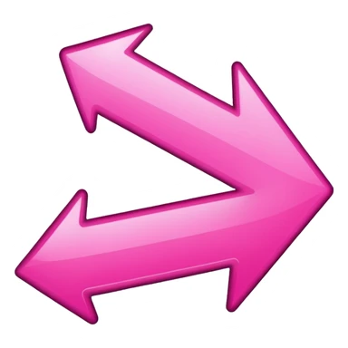 Pink go back arrow  sticker