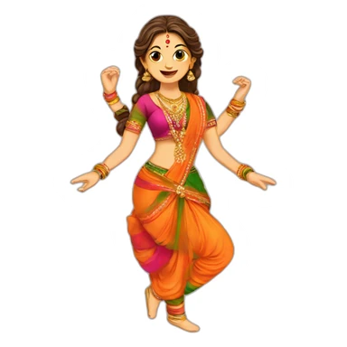 gujarati garba sticker