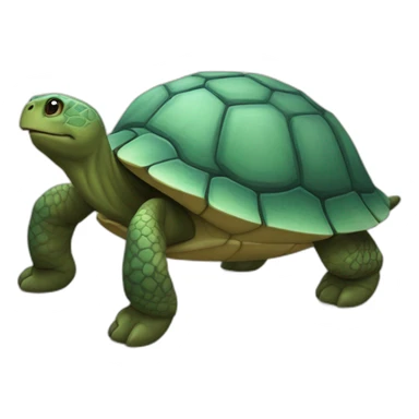 Chevan sur tortue sticker