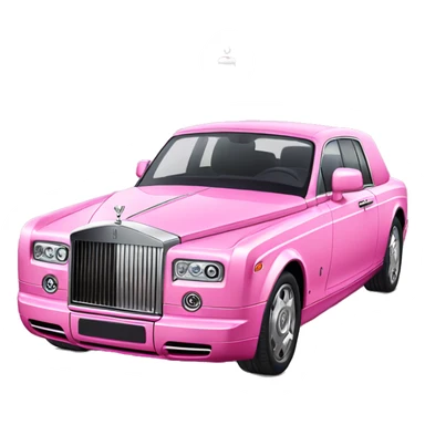 pink rolls royce stars inside  sticker