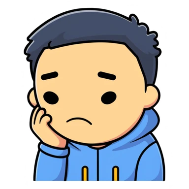 tired man after sport sticker