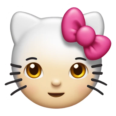 Hello kitty wearing a 2025 headband sticker