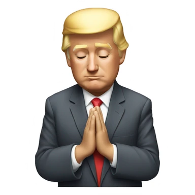 Donald Trump praying sticker