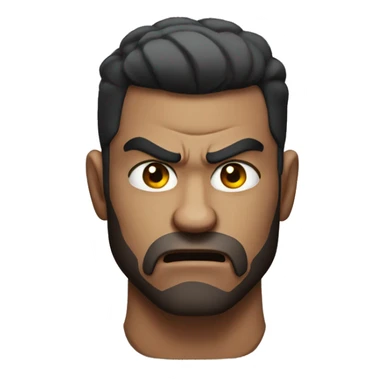 angry, muscular 25 year old man sticker