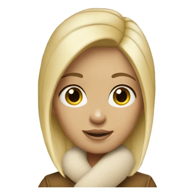 A blonde girl with ugg sticker