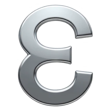 A double dollar sign emoji made of polished silver chrome, smooth metallic surface, glossy reflections, luxury swag vibe, minimal iOS emoji style, centered on white background sticker