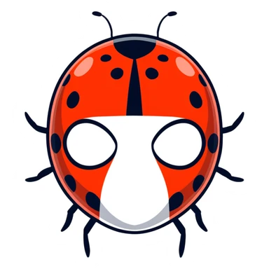 Máscara de LadyBug sticker