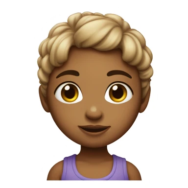 Une petite fille avec un gros mono-sourcil sticker