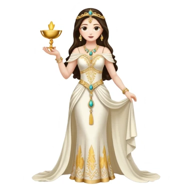 ejemplos diosa tanit vestimenta completa sticker